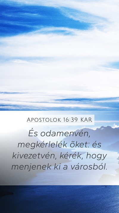Apostolok 16:39 KAR Bible Verse Image