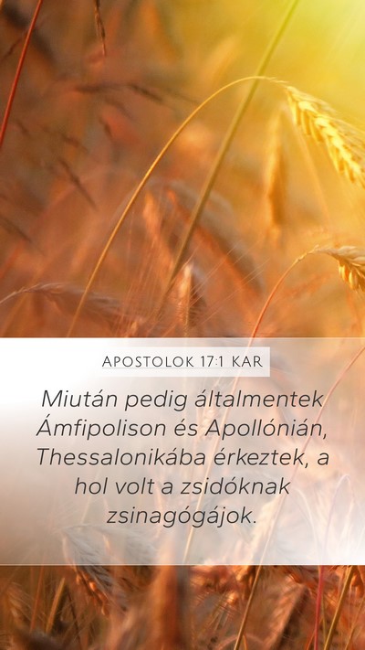 Apostolok 17:1 KAR Bible Verse Image