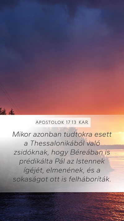 Apostolok 17:13 KAR Bible Verse Image