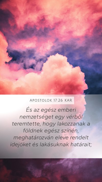 Apostolok 17:26 KAR Bible Verse Image