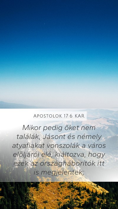 Apostolok 17:6 KAR Bible Verse Image