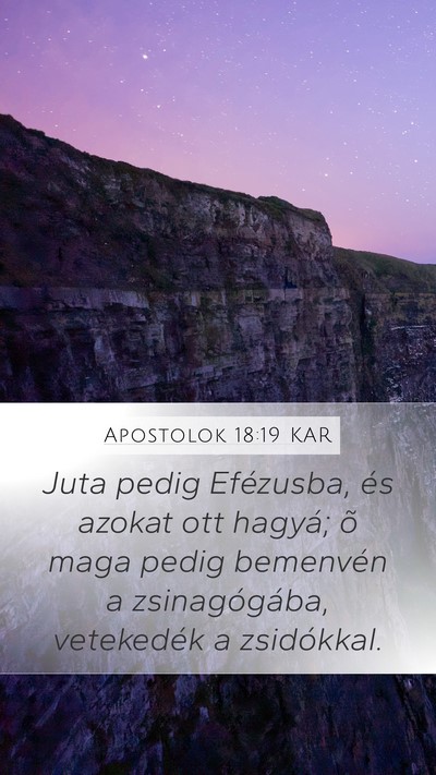 Apostolok 18:19 KAR Bible Verse Image