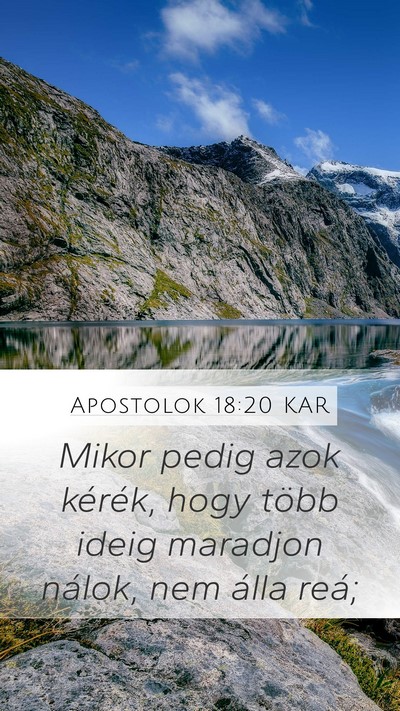 Apostolok 18:20 KAR Bible Verse Image