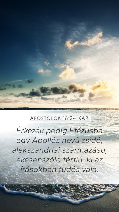 Apostolok 18:24 KAR Bible Verse Image
