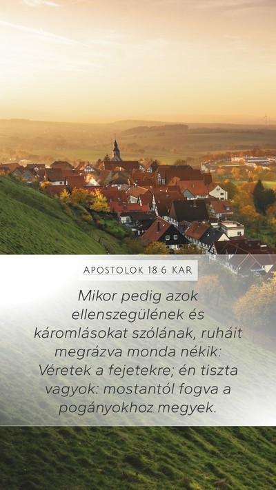 Apostolok 18:6 KAR Bible Verse Image
