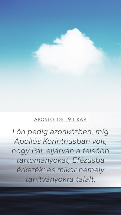 Apostolok 19:1 KAR Bible Verse Image