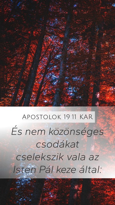 Apostolok 19:11 KAR Bible Verse Image