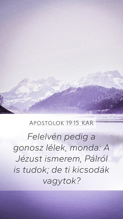 Apostolok 19:15 KAR Bible Verse Image