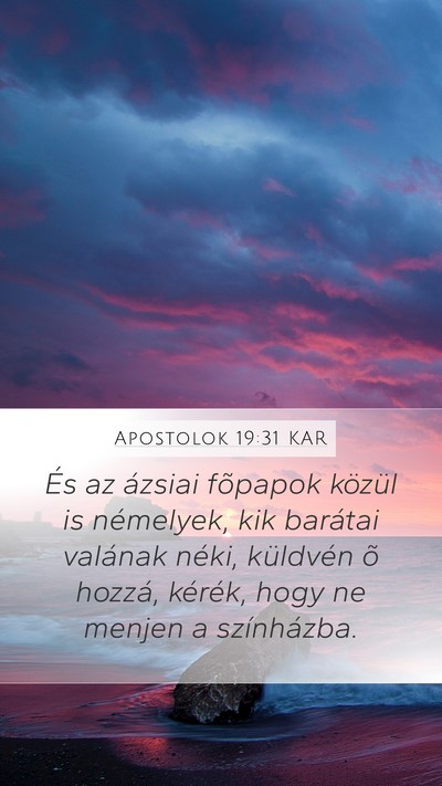 Apostolok 19:31 KAR Bible Verse Image