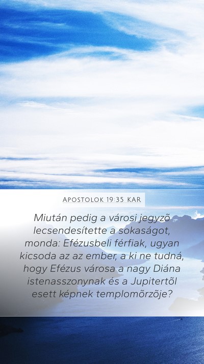 Apostolok 19:35 KAR Bible Verse Image