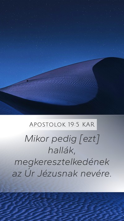 Apostolok 19:5 KAR Bible Verse Image
