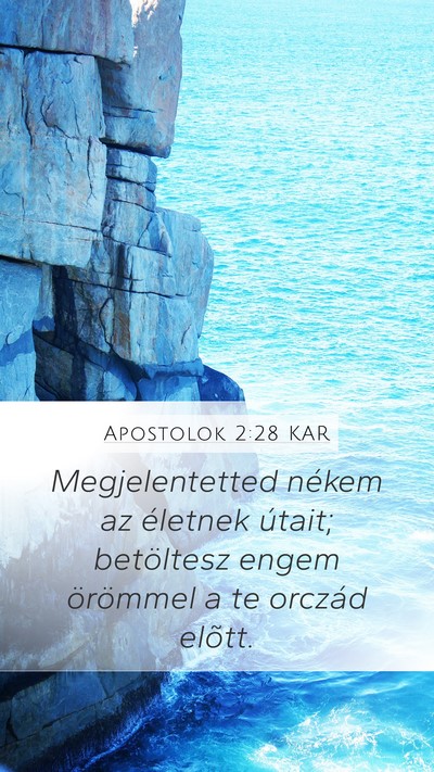 Apostolok 2:28 KAR Bible Verse Image