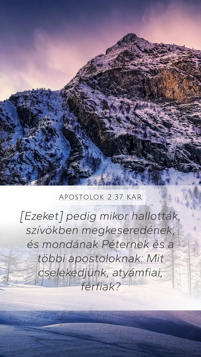 Apostolok 2:37 KAR Bible Verse Image