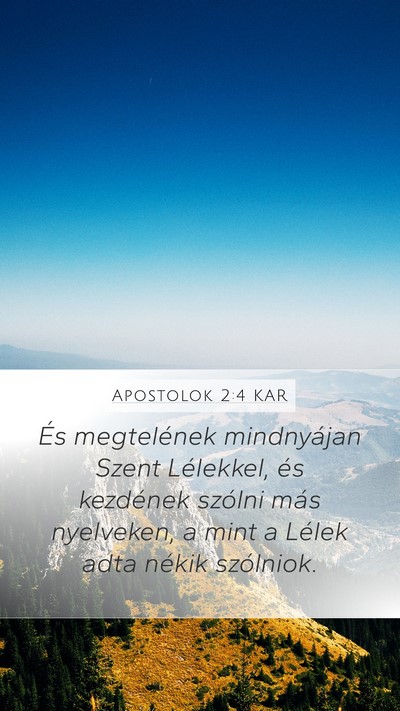 Apostolok 2:4 KAR Bible Verse Image