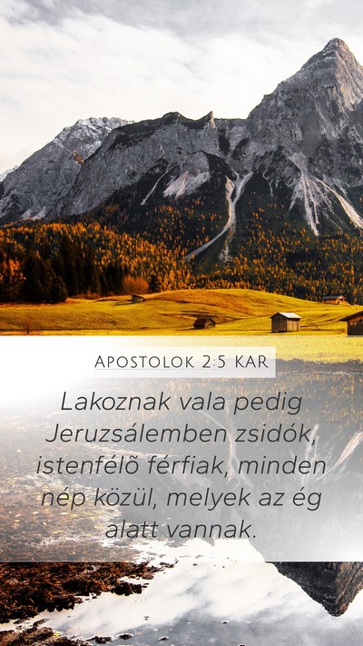 Apostolok 2:5 KAR Bible Verse Image