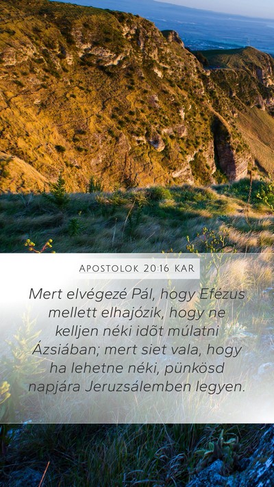 Apostolok 20:16 KAR Bible Verse Image