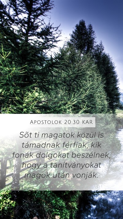 Apostolok 20:30 KAR Bible Verse Image