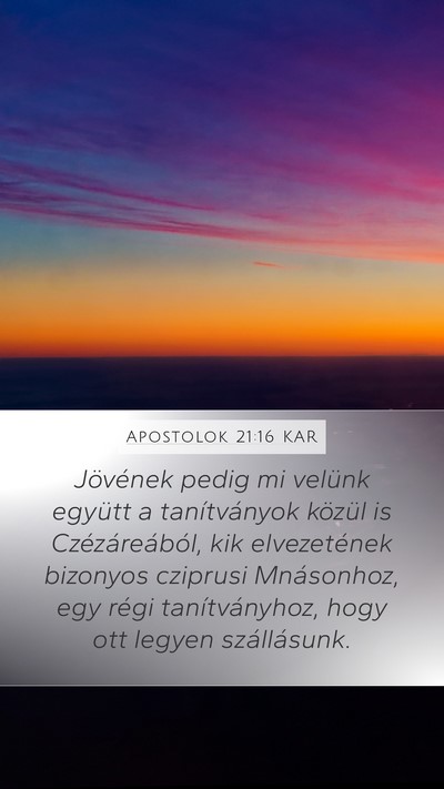Apostolok 21:16 KAR Bible Verse Image