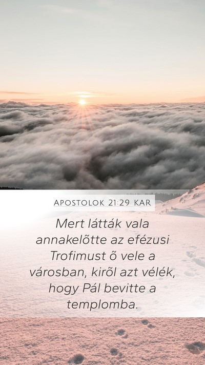 Apostolok 21:29 KAR Bible Verse Image