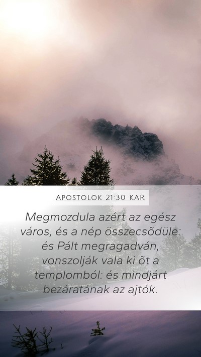 Apostolok 21:30 KAR Bible Verse Image