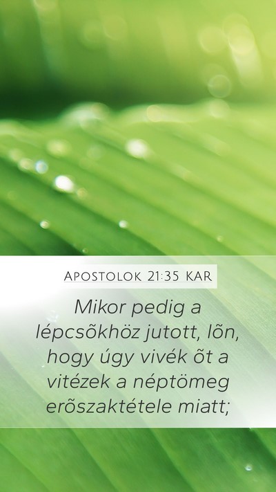 Apostolok 21:35 KAR Bible Verse Image
