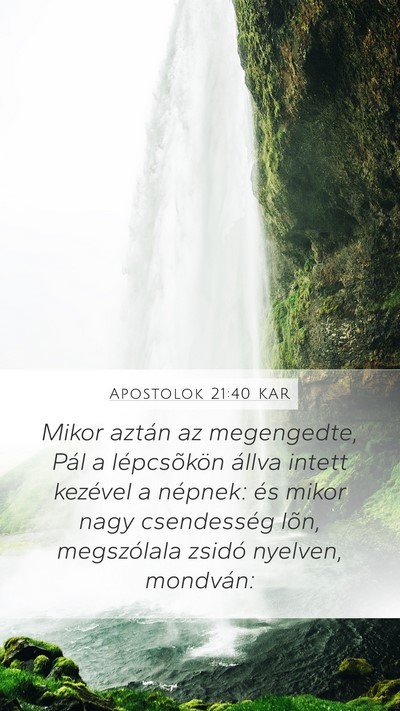 Apostolok 21:40 KAR Bible Verse Image
