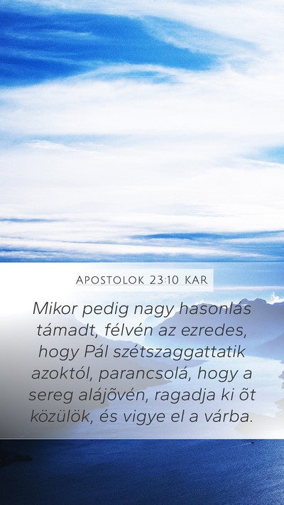 Apostolok 23:10 KAR Bible Verse Image