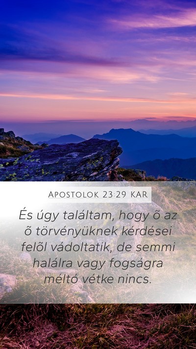 Apostolok 23:29 KAR Bible Verse Image