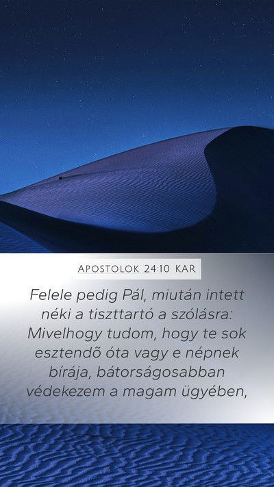 Apostolok 24:10 KAR Bible Verse Image