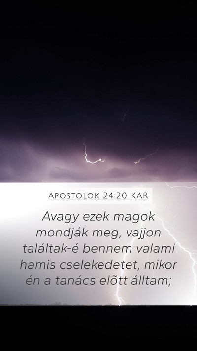 Apostolok 24:20 KAR Bible Verse Image