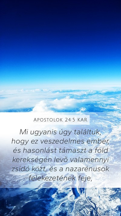 Apostolok 24:5 KAR Bible Verse Image