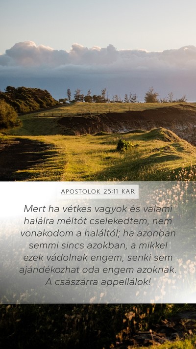 Apostolok 25:11 KAR Bible Verse Image