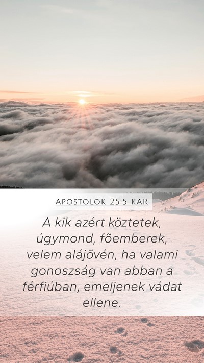Apostolok 25:5 KAR Bible Verse Image