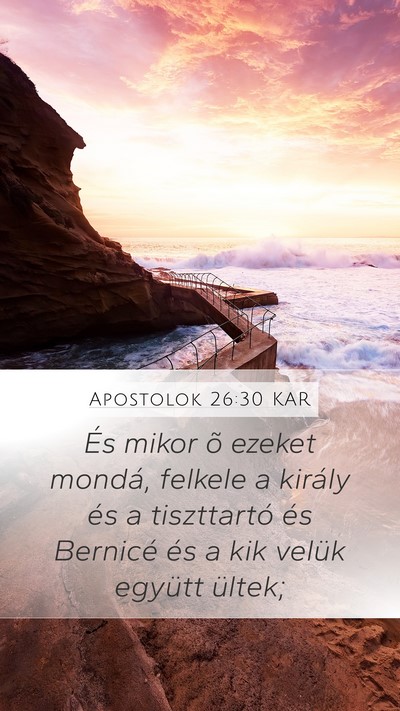 Apostolok 26:30 KAR Bible Verse Image