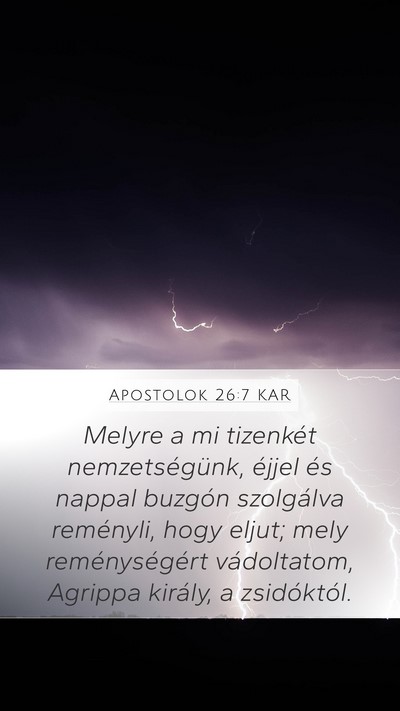 Apostolok 26:7 KAR Bible Verse Image