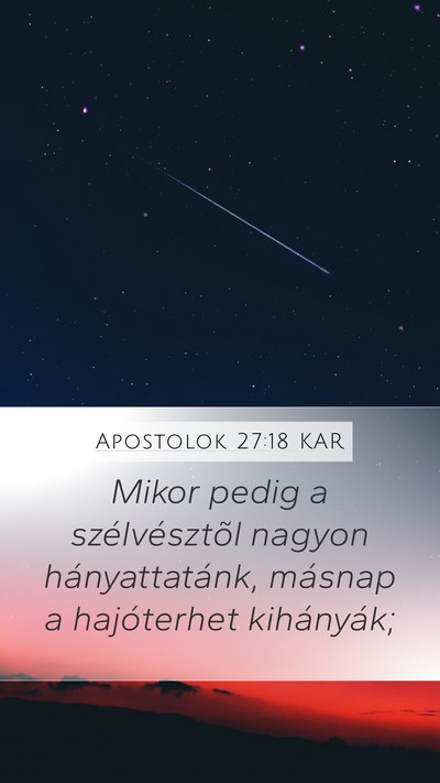 Apostolok 27:18 KAR Bible Verse Image