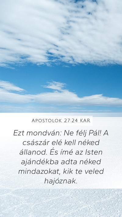 Apostolok 27:24 KAR Bible Verse Image