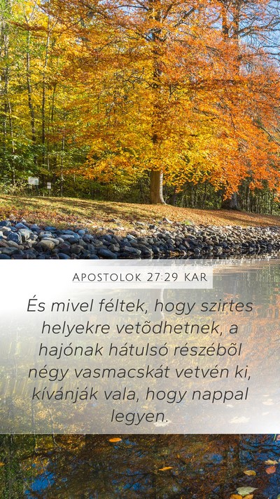 Apostolok 27:29 KAR Bible Verse Image
