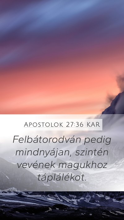 Apostolok 27:36 KAR Bible Verse Image