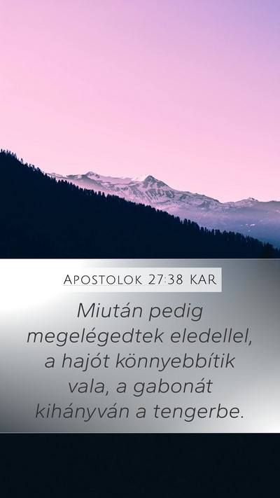 Apostolok 27:38 KAR Bible Verse Image