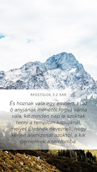 Apostolok 3:2 KAR Bible Verse Image