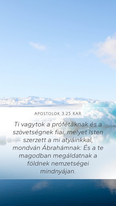 Apostolok 3:25 KAR Bible Verse Image