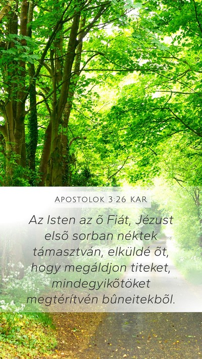 Apostolok 3:26 KAR Bible Verse Image