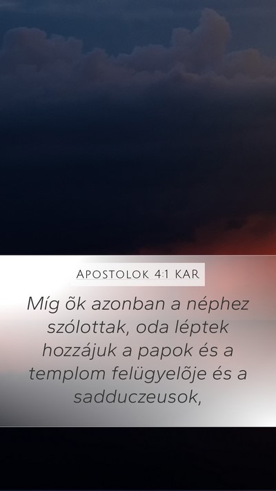 Apostolok 4:1 KAR Bible Verse Image