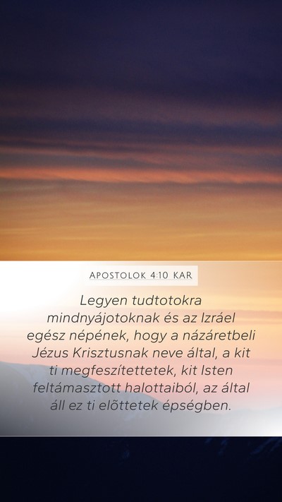 Apostolok 4:10 KAR Bible Verse Image