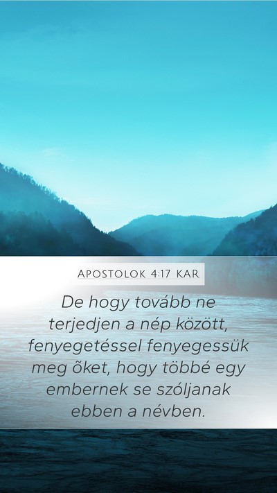 Apostolok 4:17 KAR Bible Verse Image