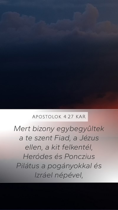 Apostolok 4:27 KAR Bible Verse Image