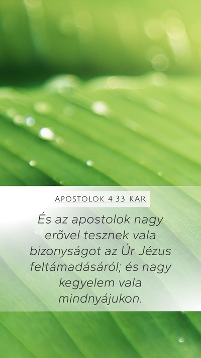 Apostolok 4:33 KAR Bible Verse Image