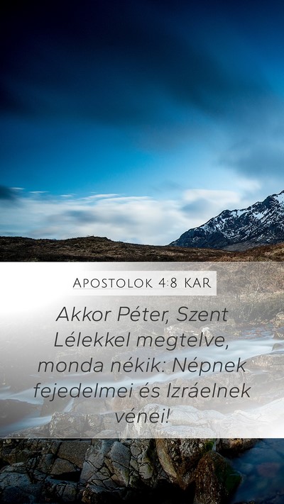Apostolok 4:8 KAR Bible Verse Image