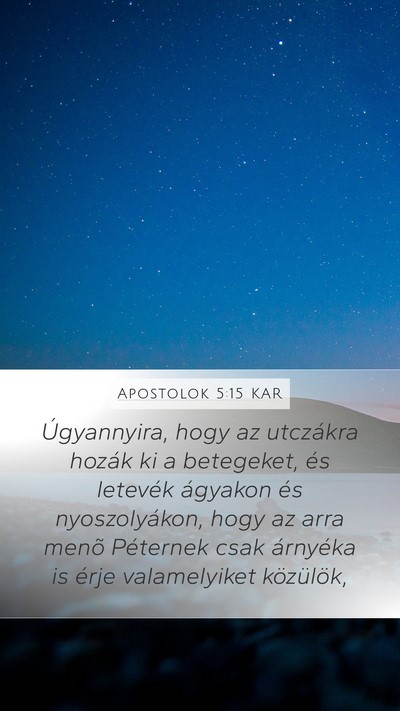 Apostolok 5:15 KAR Bible Verse Image